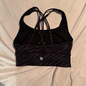 lululemon athletica Black Zebra Sports Bra